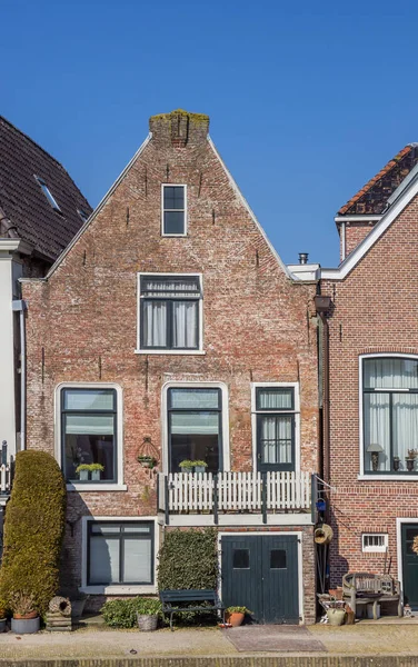 Typisch Nederlands Huis Het Centrum Van Dokkum Nederland — Stockfoto