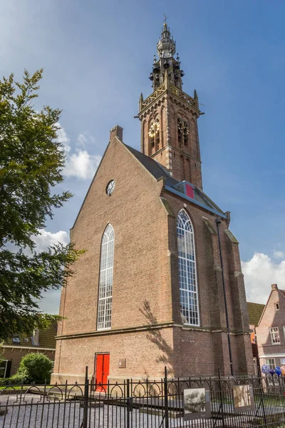 Küçük Kilise Çan Kulesi Edam Hollanda — Stok fotoğraf