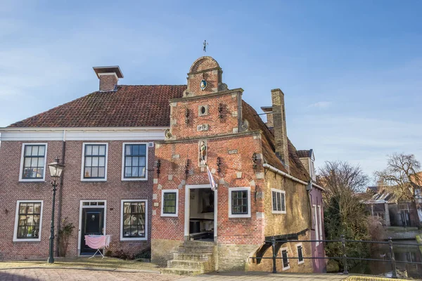 Μικρότερο Σπίτι Ιστορική Πόλη Franeker Ολλανδία — Φωτογραφία Αρχείου