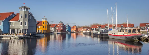 Panorama Van Reitdiephaven Groningen Nederland — Stockfoto