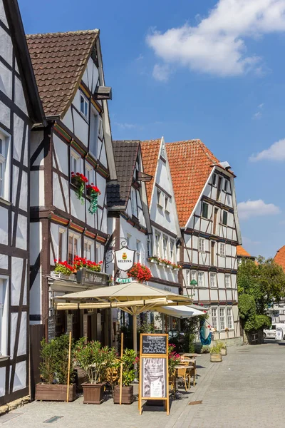 Café Vreithof Markt Soest — Stockfoto