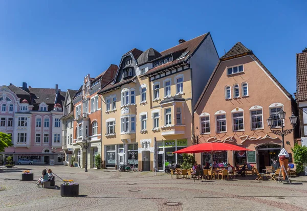 Historische Gebouwen Het Marktplein Van Gans Herford Duitsland — Stockfoto