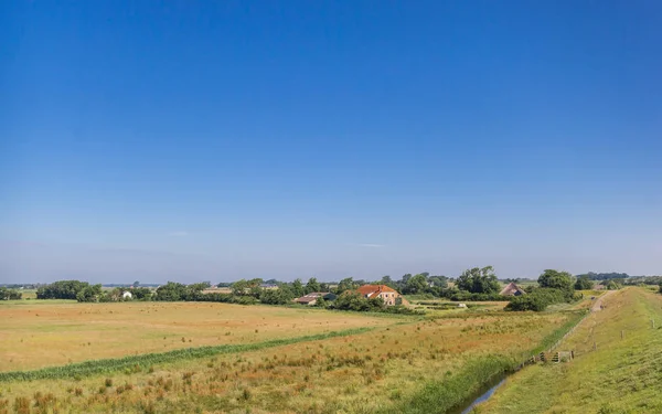 Pequena Fazenda Paisagem Ilha Texel Países Baixos — Fotografia de Stock