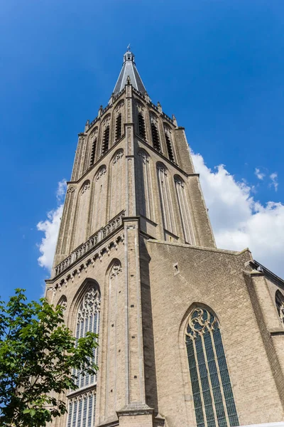 Torenspits Van Historische Kerk Van Het Martini Doesburg Nederland — Stockfoto