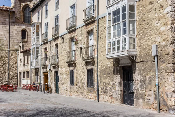 Старі Будинки Площі Сан Lesmes Бургосі Іспанія — стокове фото