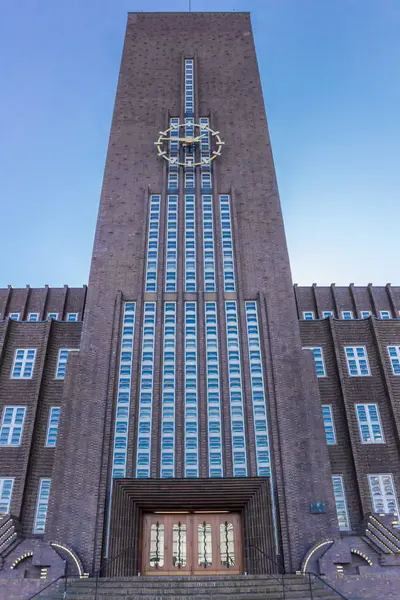 Torre do relógio da prefeitura em Wilhelmshaven — Fotografia de Stock