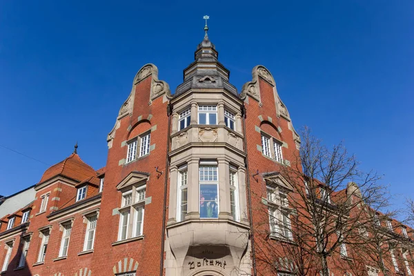 Fachada do edifício histórico dos correios em Lippstadt — Fotografia de Stock