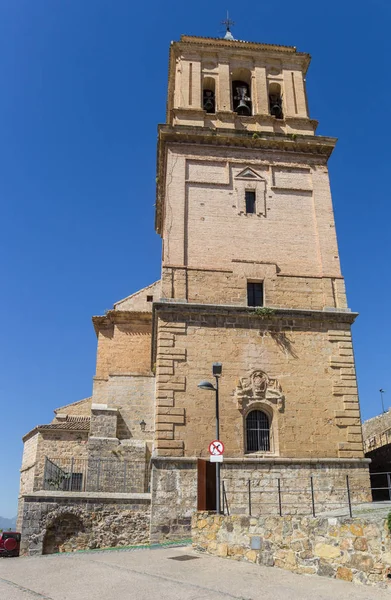 Torre de sino da igreja de Santa Maria em Alcaudete — Fotografia de Stock