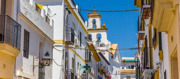 Panorama van witte en gele huizen in Cordoba — Stockfoto