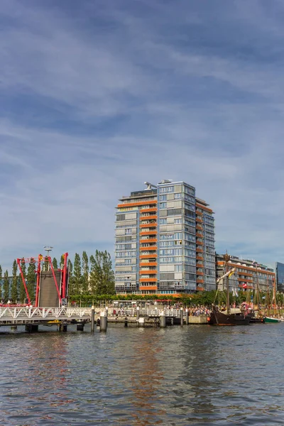 Hornbrücke brudge im kieler hafen — Stockfoto