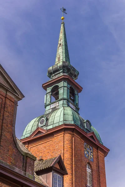 Torre da igreja de São Nicolau em Kappeln — Fotografia de Stock