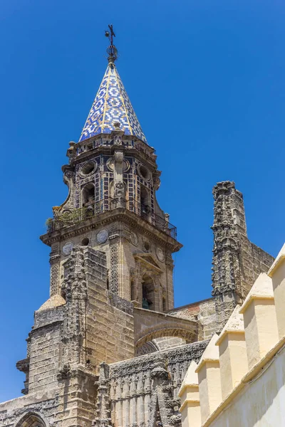 Věž San Migual kostela v Jerez de la Frontera — Stock fotografie