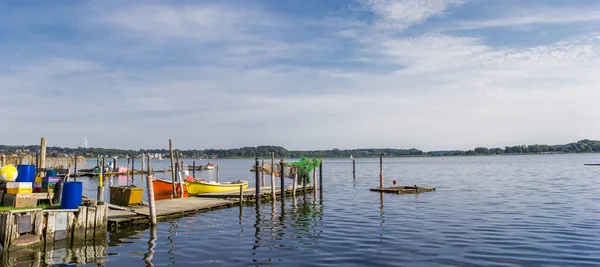 Jetty Con Barcos Pesca Holm Pueblo Schleswig Alemania — Foto de Stock