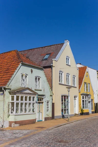 Colorful Houses Historic Center Tonder Denmark — Stock Photo, Image