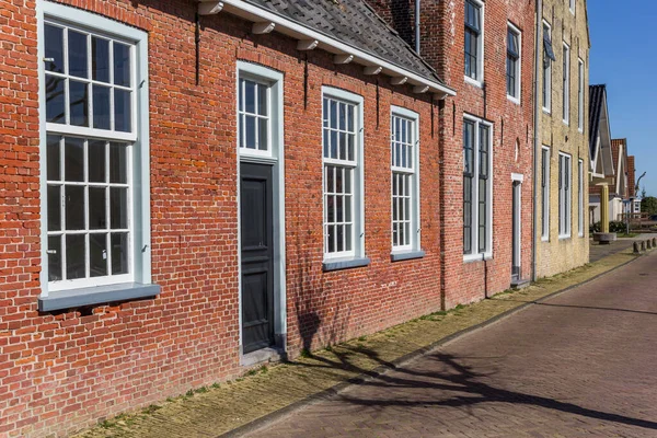 Färgglada Gamla Holländska Hus Historiska Byn Makkum Nederländerna — Stockfoto