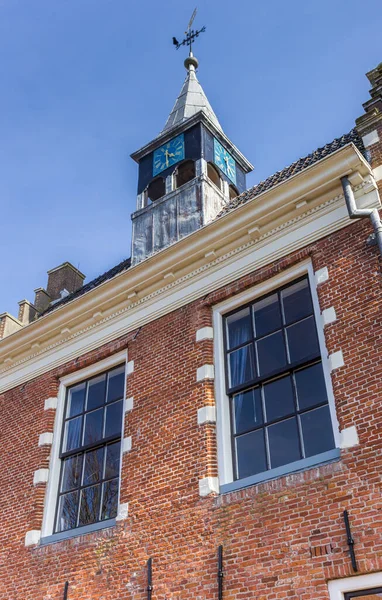 Toren Van Het Historische Stadhuis Van Balk Nederland — Stockfoto