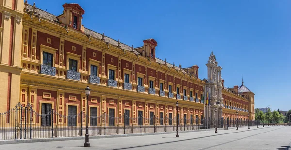 Sevilla Spanya Nın Merkezindeki Tarihi San Telmo Sarayı — Stok fotoğraf