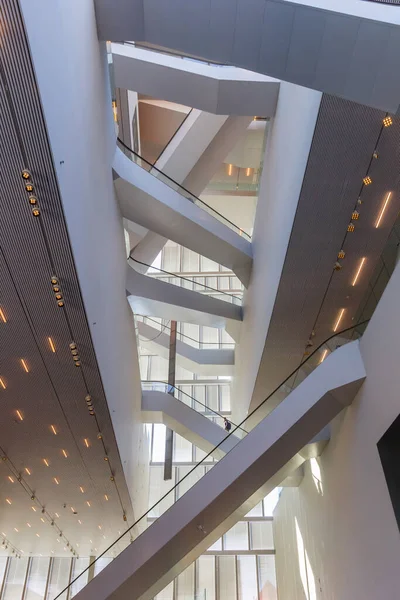 Escaleras Mecánicas Que Conducen Techo Del Edificio Del Foro Groningen — Foto de Stock