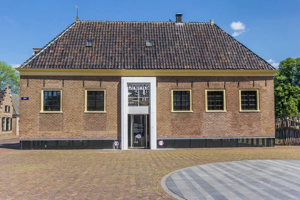 Wejście Muzeum Drents Centrum Assen Holandia — Zdjęcie stockowe