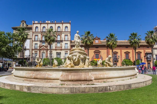 Fuente Hispalis Spanya Nın Sevilla Şehrinin Tarihi Merkezinde Kurulmuştur — Stok fotoğraf
