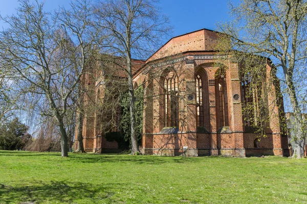 Ruiny Kościoła Klosterkirche Dargun Niemcy — Zdjęcie stockowe