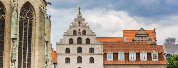 Панорама Старих Історичних Будівель Брауншвейзі Німеччина — стокове фото