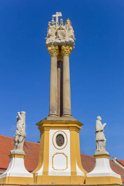 Çek Cumhuriyeti Jaromerice Nad Rokytnou Nun Merkezindeki Bir Sütunun Üzerindeki — Stok fotoğraf