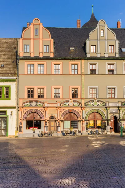 Historisches Theater Gewolbe Marktplatz Von Weimar Deutschland — Stockfoto