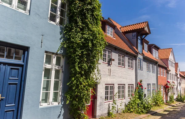 Históricas Casas Antiguas Centro Flensburg Alemania — Foto de Stock