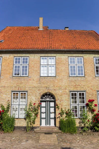 Fachada Frontal Del Monasterio Histórico Schleswig Alemania — Foto de Stock