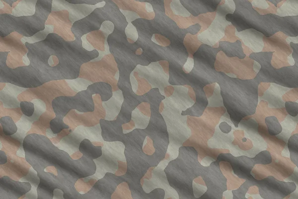 Camouflage fabric texture. Military uniform pattern background