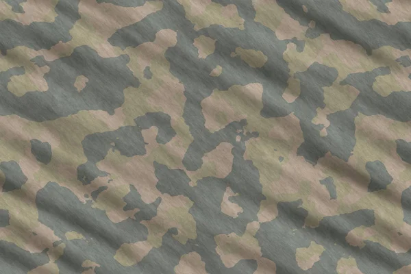 Camouflage fabric texture. Military uniform pattern background