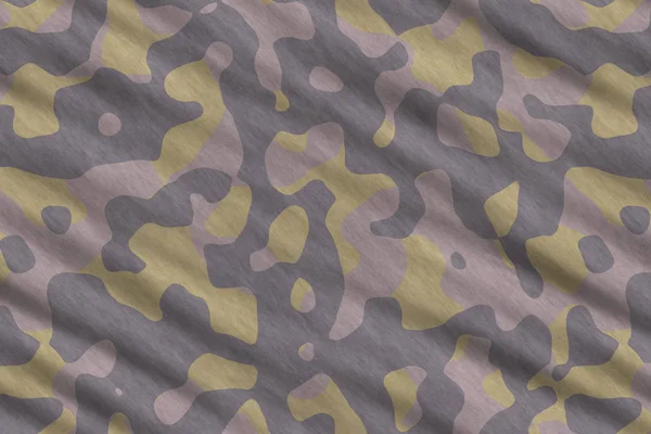 Camouflage fabric texture. Military uniform pattern background