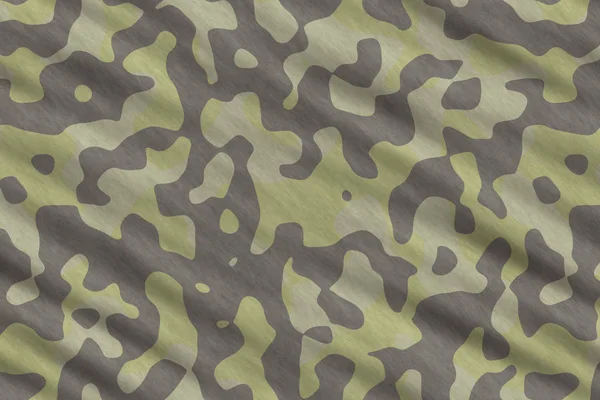 Camouflage fabric texture. Military uniform pattern background