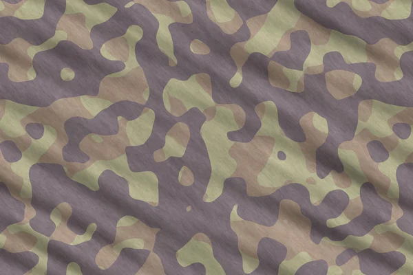 Camouflage fabric texture. Military uniform pattern background