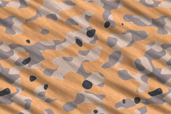 Camouflage fabric texture. Military uniform pattern background