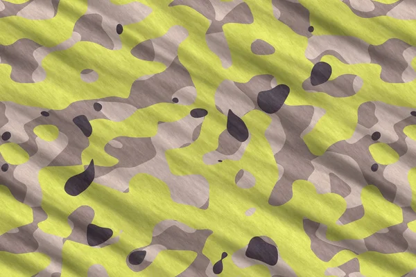 Camouflage fabric texture. Military uniform pattern background