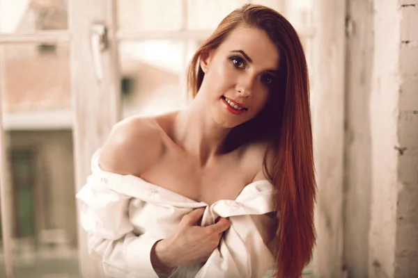 Hot Redhead Naked Female Sitting