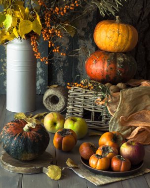 Balkabaklarıyla sonbahar sakin bir hayat