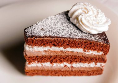 Çikolatalı kek yakın çekim görüntüsü