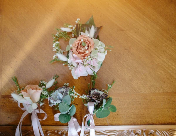 Esküvői Dekoráció Illata Virágok — Stock Fotó