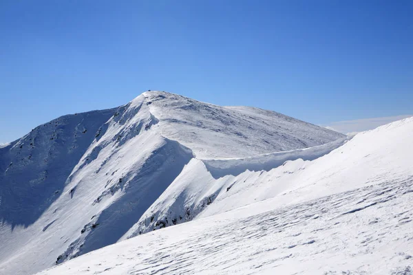 Bergrücken im Winter — Stockfoto