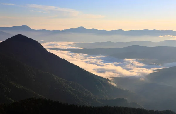 Morning Light Mountains Eastern Carpathians — Stock Photo, Image