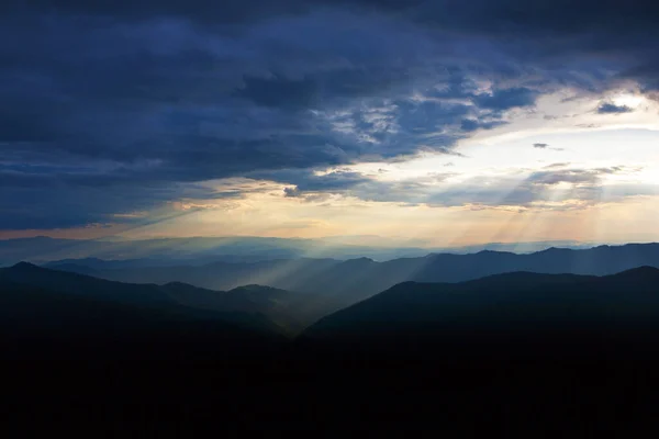 Evening Light Mountains Eastern Carpathians — Stock Photo, Image