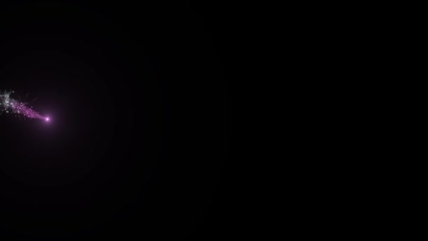 Красивый Фон Анимация Динамика Частицы Волны Свечение Блеск Абстракция — стоковое видео