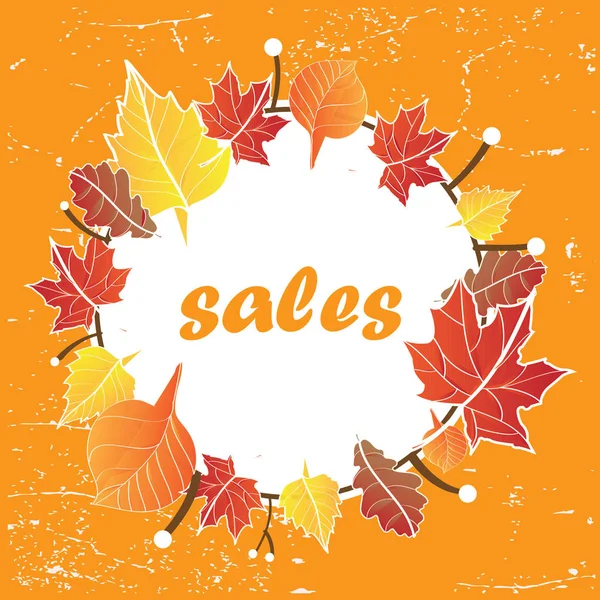 Autumn Background Sale — Stock Vector