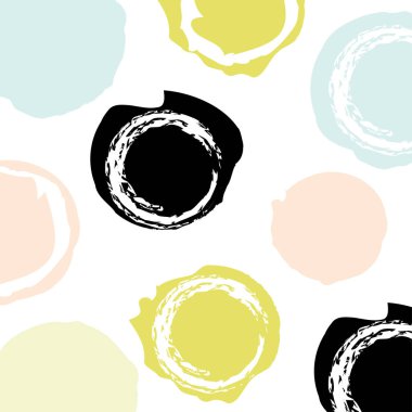 Fırça darbeleriyle moda vektör deseni.