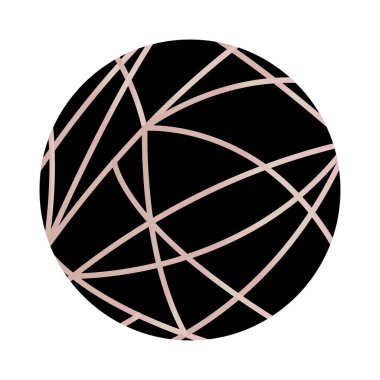 Çok renkli üçgen geometrik yuvarlak süsleme. Web, Tekstil ve duvar kağıtları için