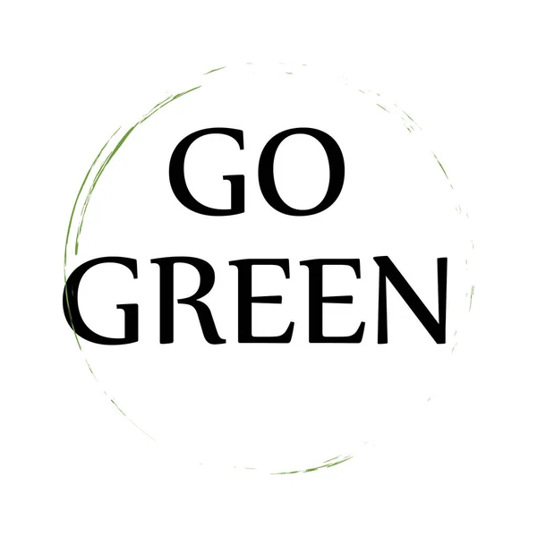 Eco Logo Bio Vert Autocollant Signe Modèle Conception Organique Icône — Image vectorielle