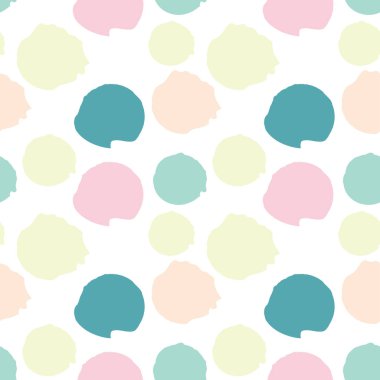 Parlak nokta deseni. El mürekkebi boyalı daireler. Kumaş, tekstil, ambalaj kağıdı için tasarım elemanı.